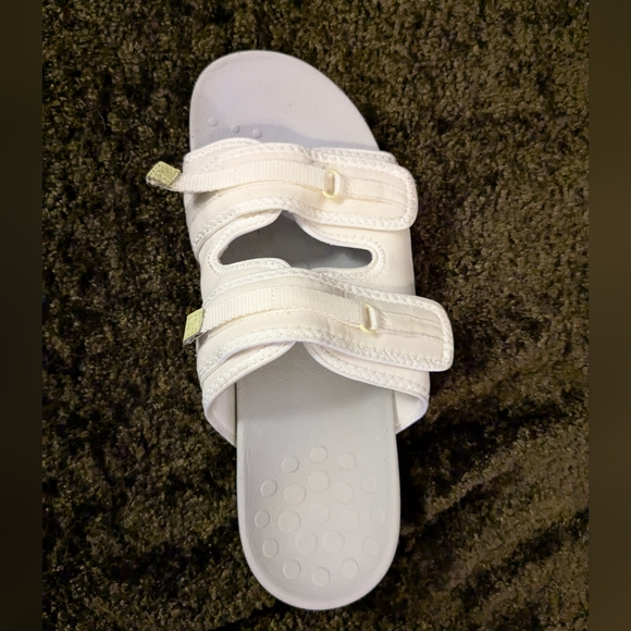 Vionic women's white sandal slides 9 - Picture 4 of 9